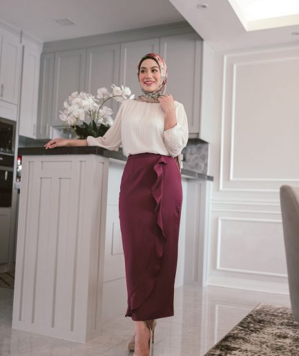 Elnina Skirt in Deep Purple